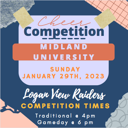Midland University Cheer Competition Flyer